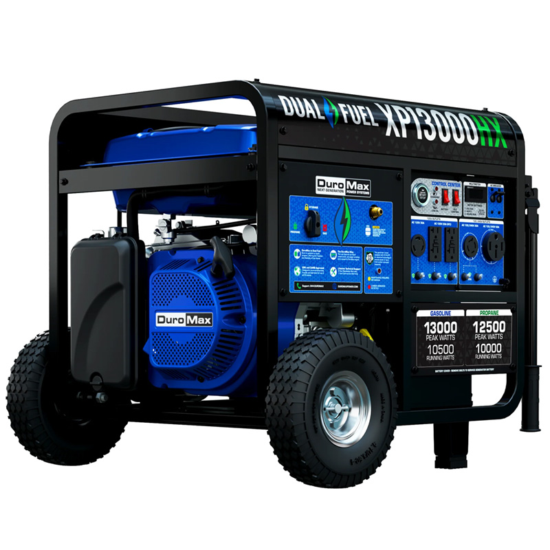 DuroMax 13,000 Watt Dual Fuel Portable Generator w/ CO Alert